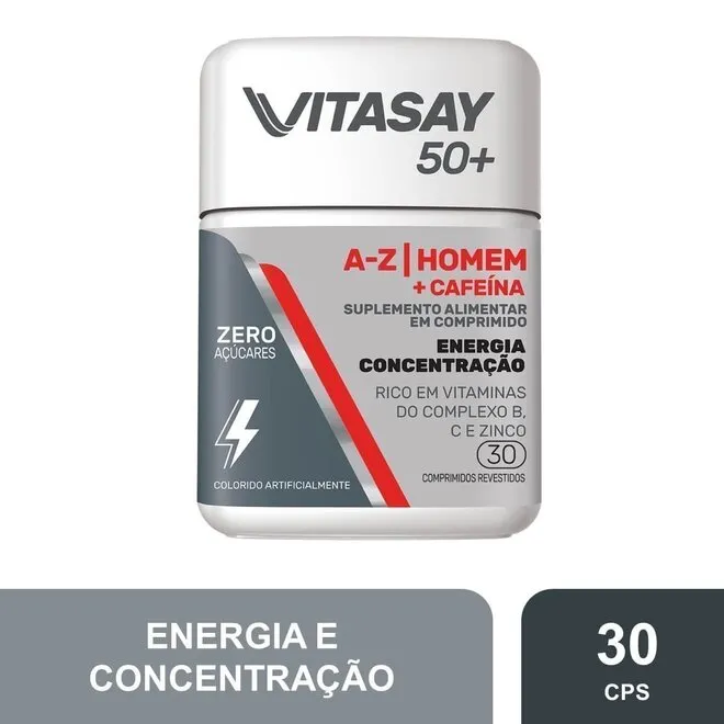 Vitasay 50 + A-Z Homem + Cafeina 30 Cprs