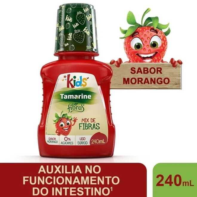 Tamarine Fibras Morango Kids Cosmed 240Ml