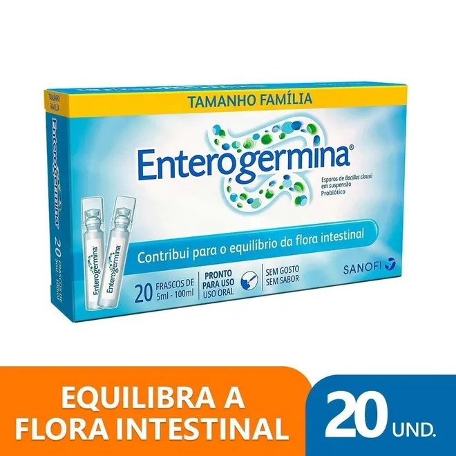 Probiótico Enterogermina 20 frascos de 5ml - SANOFI