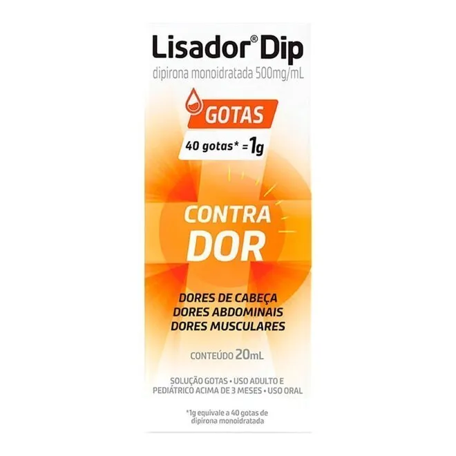 Lisador Dip 500mg/ml Gotas 20ml - HYPERA