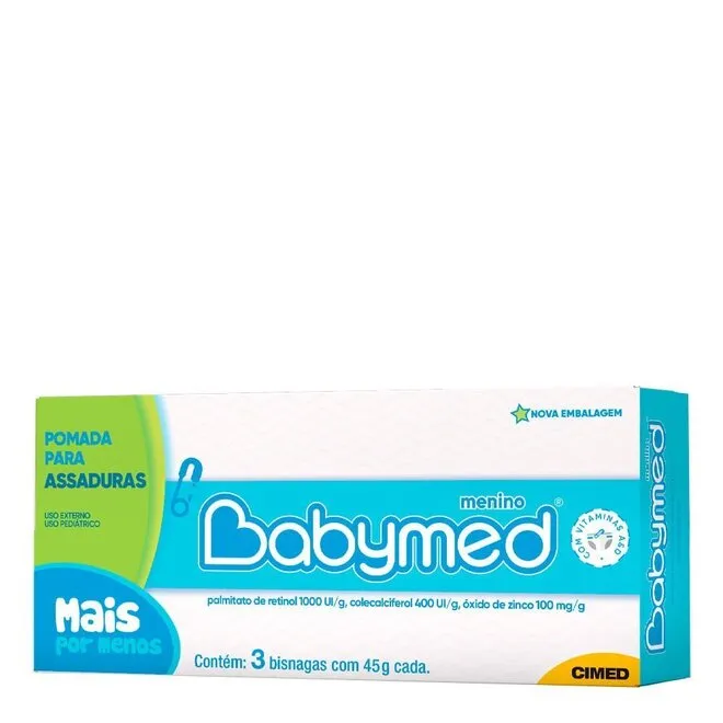 KIT BABYMED POM AZUL 45G 3UN(CMD)