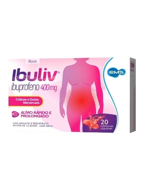 Ibuliv 400Mg Ems 20 Cápsulas Moles