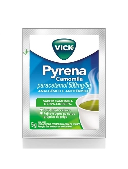 Vick Pyrena Chá Camomila e Erva Cidreira Sachê de 5g