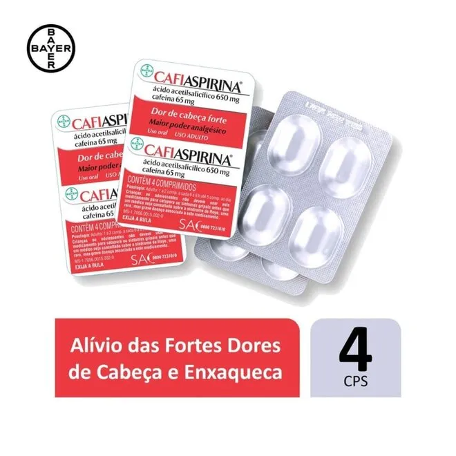 Cafiaspirina 4 Comprimidos - BAYER
