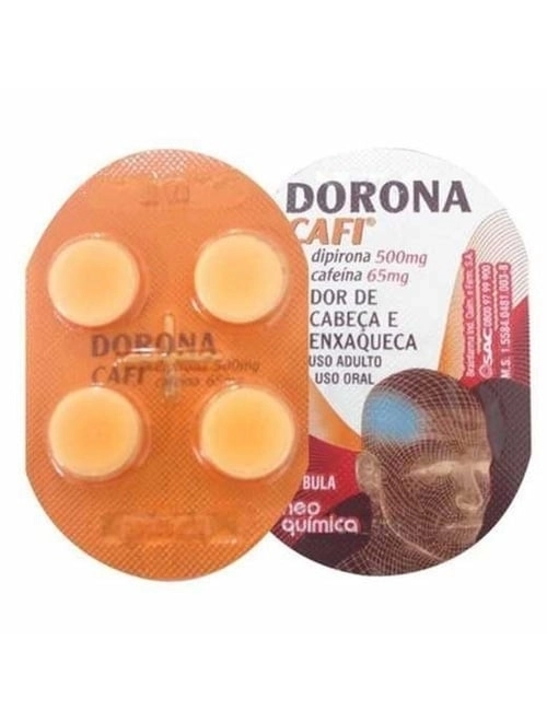 Dorona Cafi 500mg+65mg 4 Comprimidos - NEO QUIMICA