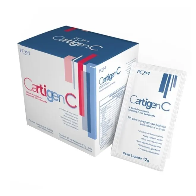 Cartigen C Hibisco E Limão Farmoquímica 30 Sachês