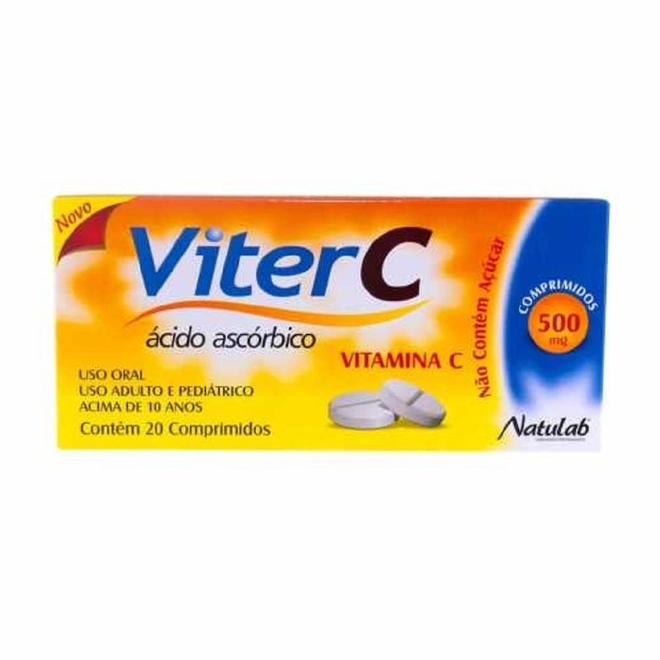 Viter C + Zinco 1g+10mg 10Comprimidos Efervescentes-NATULAB