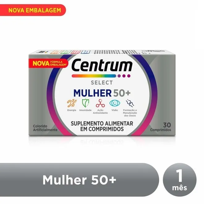 Polivitamínico Select Mulher Centrum 30 Comprimidos