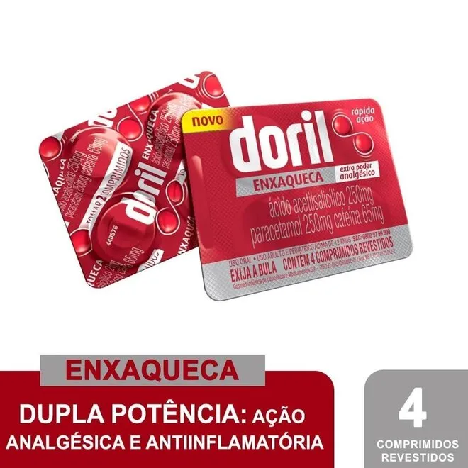 Doril Enxaqueca 4 Comprimidos - HYPERA