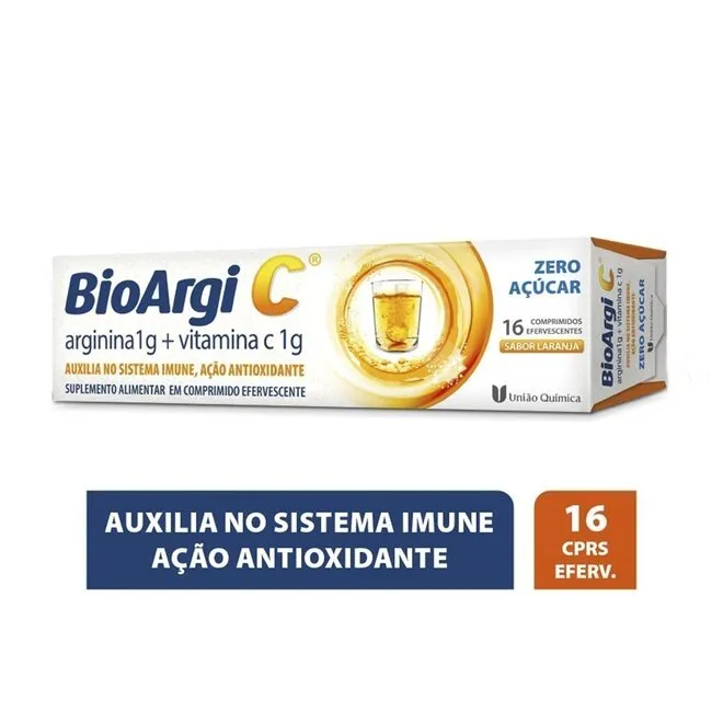 Bioargi-C 1G + 1G União Química 16 Comprimidos Efervescentes
