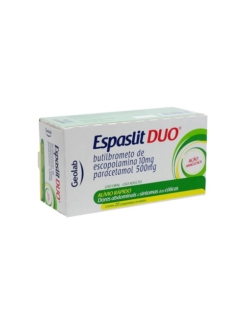 Espaslit Duo 500mg/10mg 20 Comprimidos - GEOLAB