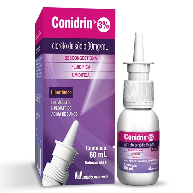 Conidrin 3% Solução Nasal Spray Com 60ml