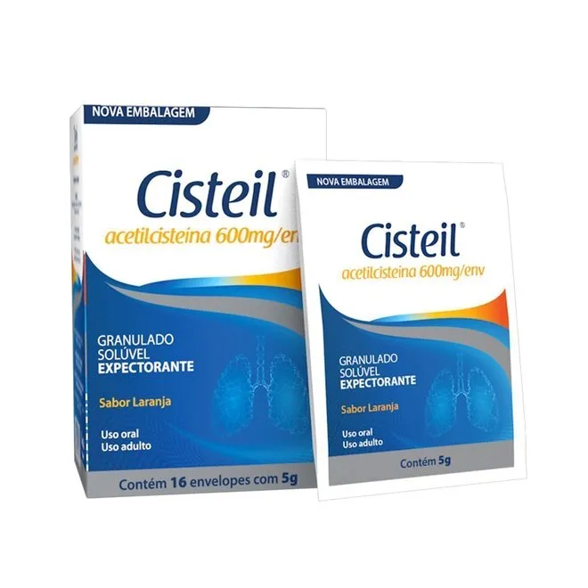 Cisteil 600mg/ml 16 Envelopes 5g - GEOLAB