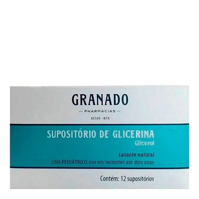 Supositório de Glicerina Para Lactentes Granado 12 Unidades