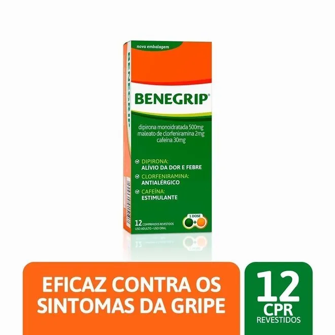 Benegrip 12 comprimidos - HYPERA