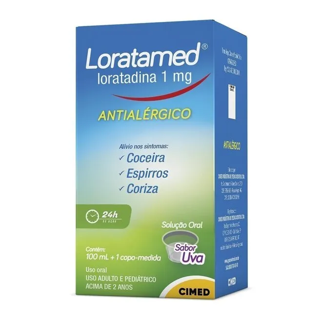 Xarope Loratamed 1Mg Cimed Com 100Ml