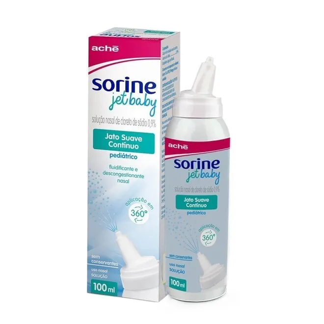 Sorine Jet Baby Jet Baby 0,9% 100ml de Solução Nasal - ACHÉ