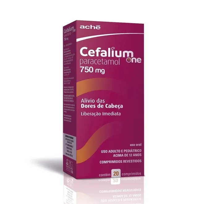 Cefalium One 750Mg Aché 20 Comprimidos