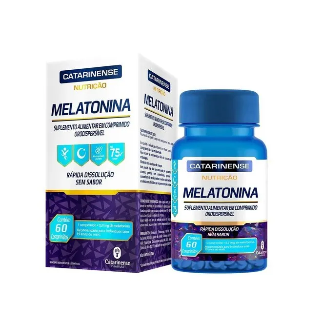 Melatonina Nutrição Catarinense 60 Comprimidos