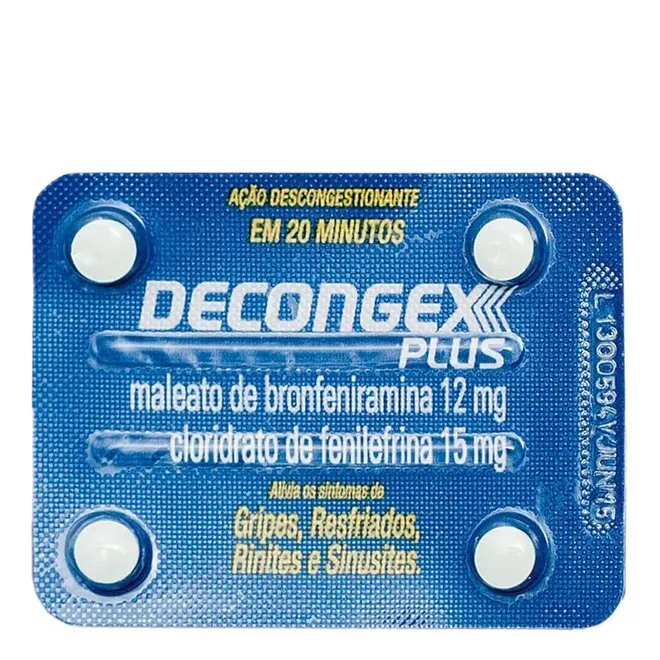 Decongex Plus 4 Comprimidos - ACHE