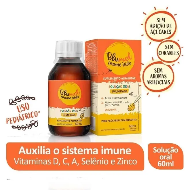 Blumel Imune Kids Solução Oral Mel 60Ml