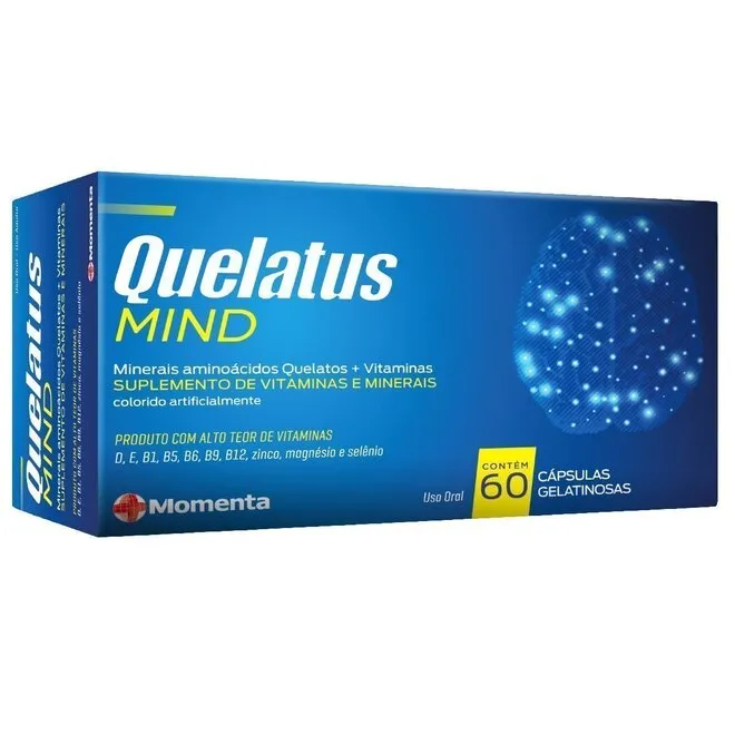 Quelatus Mind Momenta Farma Caixa Com 60 Cápsulas