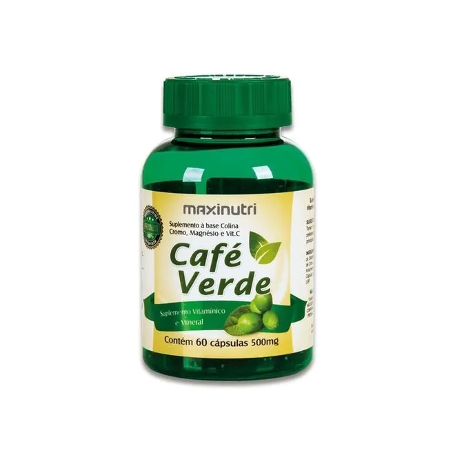 Suplemento Café Verde 500Mg Maxinutri Com 60 Cápsulas