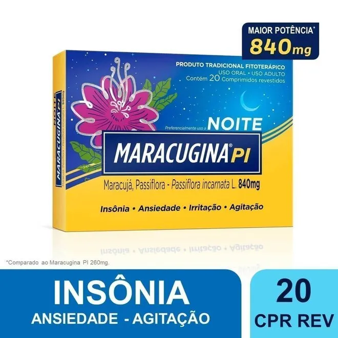 Maracugina PI Noite 20 Comprimidos - HYPERA