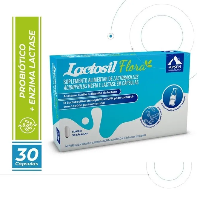 Lactosil Flora Apsen Caixa Com 30 Cápsulas