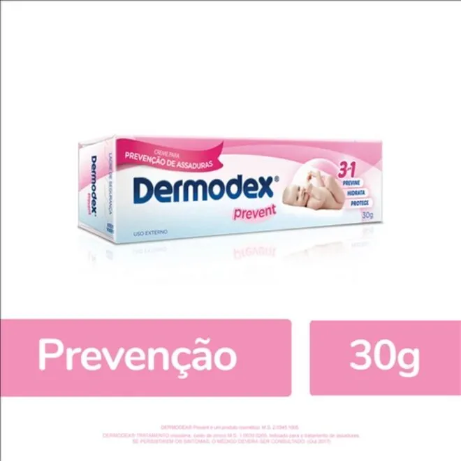 Creme Para Prevenção De Assaduras Dermodex Prevent Com 30G