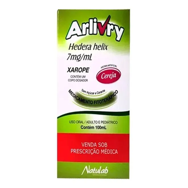 Arlivry 7mg/ml Xarope Sabor Cereja 100ml - NATULAB