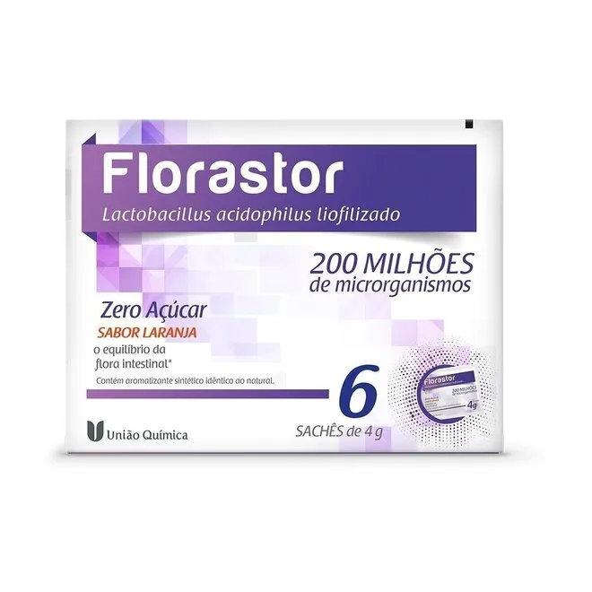 Probiótico Florastor 6 sachês de 4g - UNIAO QUIMICA