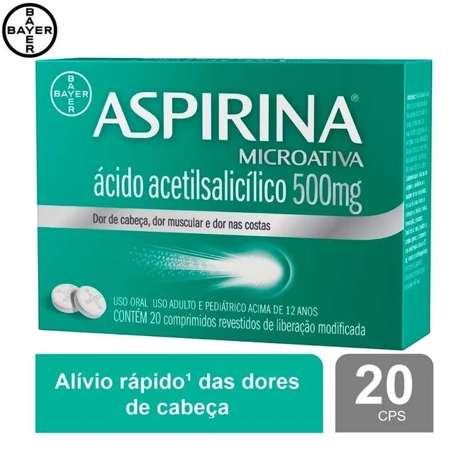 ASPIRINA-BAYER 500MG 20 COMPRIMIDOS