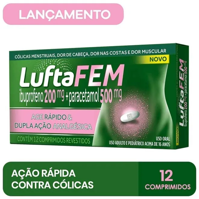 Luftafem Analgésico 12 Comprimidos