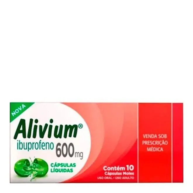 Alivium Cápsula 600Mg Cosmed Caixa Com 10 Cápsulas Moles