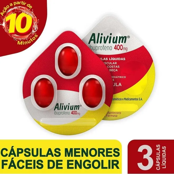 Alivium 400Mg Envelopes Gelatinosas Com 3 Cápsulas