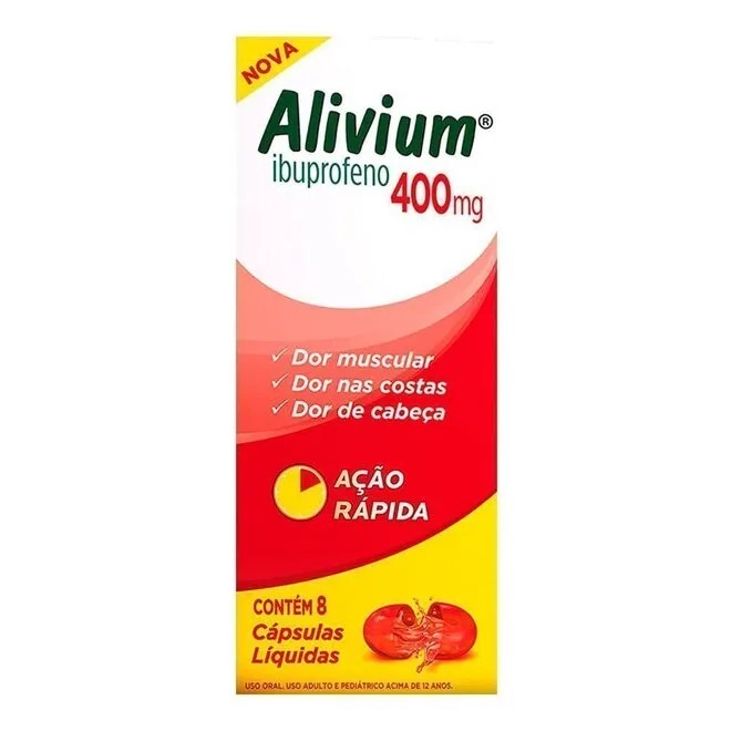 Alivium 400Mg Com 8 Cápsulas