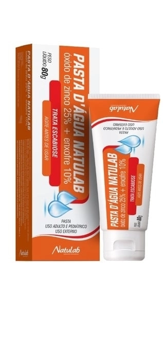 Pasta D'Água Com Mentol Natulab 80G