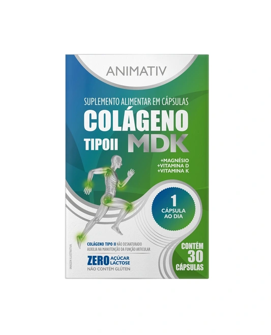 Animativ Colágeno Tipo II MDK 30 Cápsulas
