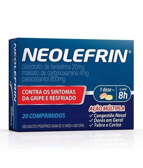 Neolefrin 20 Comprimidos - NEO QUIMICA
