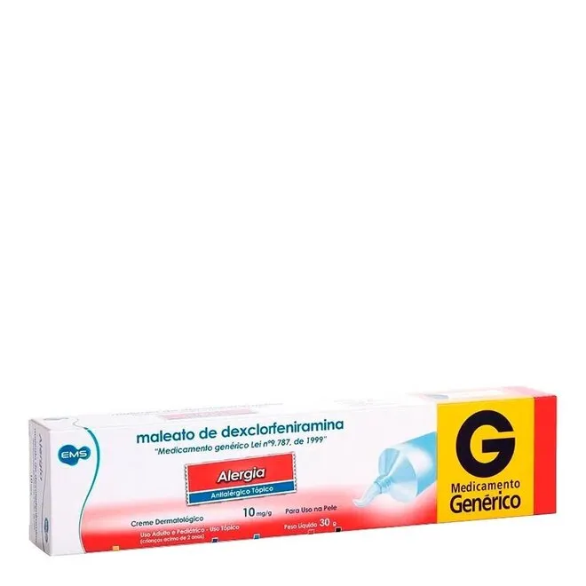 Maleato de Dexclorfeniramina 10mg/g 30g - CIMED