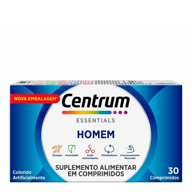Complexo Vitamínico Centrum P/ Homens 30 Comprimidos