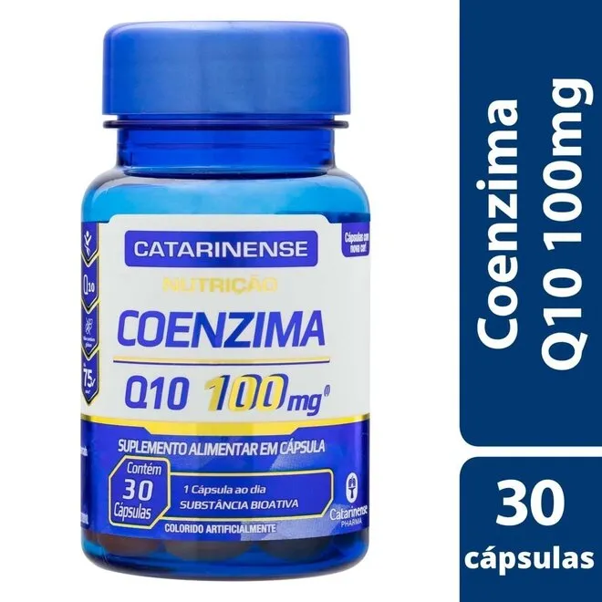 Coenzima Q10 100mg 30 Cpasulas - CATARINENSE