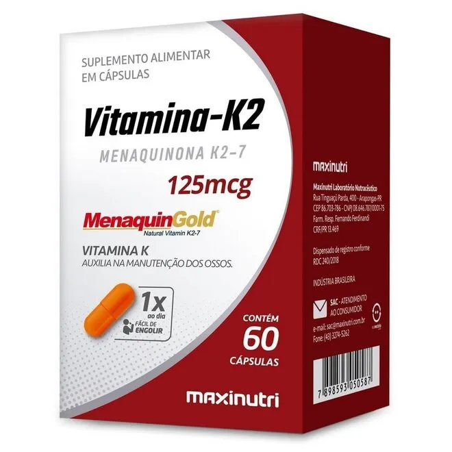 Vitamina K2 Menaquingold 60 Caps - MAXINUTRI