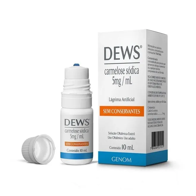 Dews 5mg/ml Solução Oftálmica 10ml - GENOM