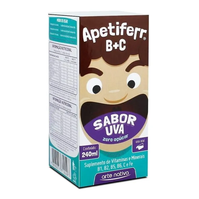 Apetiferr B+C Sabor Uva Arte Nativa 240Ml
