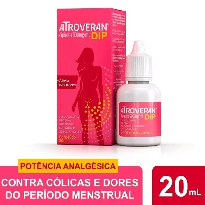 Atroveran Dip Dipirona Monoidratada 500mg/ml 20ml - HYPERA
