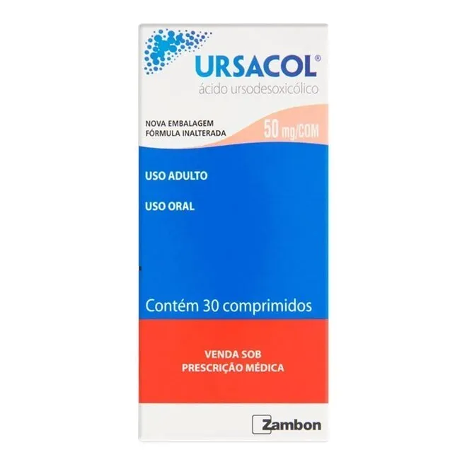 Ursacol 50Mg Zambon Caixa Com 30 Comprimidos