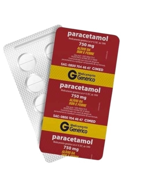 PARACETAMOL 750MG C/10CP (CMD)