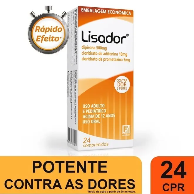 Lisador 500mg 24 Comprimidos - HYPERA